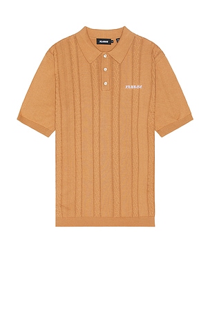 Embroidered Logo Knit Polo Shirt XLARGE