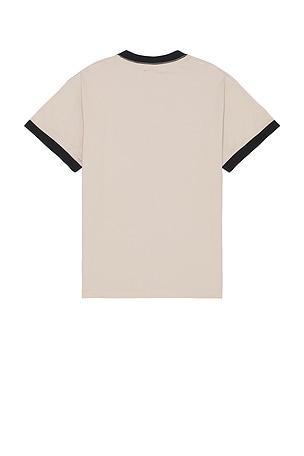 XLARGE Retro Script Logo Ringer Tee in Cream