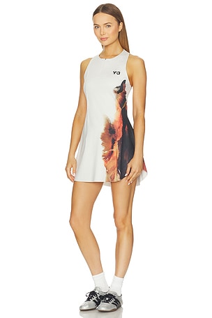 Y-3 x US Open Tennis Pro Dress in Grey. Size XS. Also