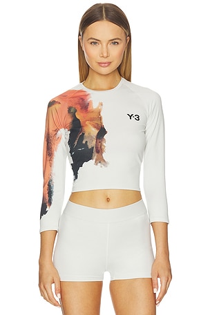 X US Open Tennis Crop Long Sleeve Pro Top Y-3 Yohji Yamamoto