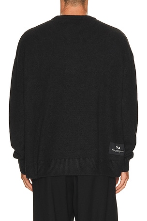 Y-3 Gfx Knit Sweater in Black