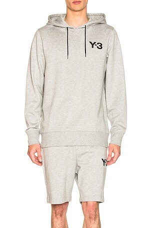 Y-3 SWEAT À CAPUCHE en Melange Grey REVOLVE