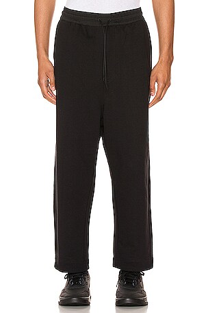 Y-3 Terry Cropped Pants in Black | REVOLVE