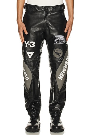 Yohji Yamamoto x NBHD Moto Leather Pants Y-3