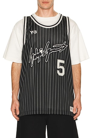 Elite 5 Bball Jersey Black Y-3