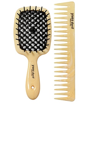 Petite Vented Brush & Comb Set Yves Durif