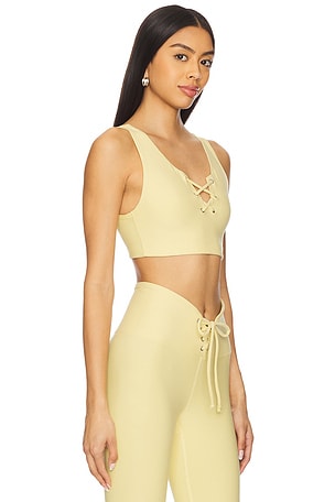 YEAR OF OURS Stretch Football Bra in Yellow