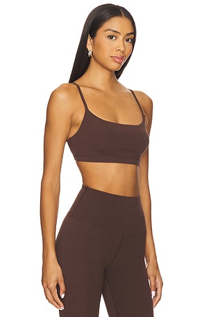 YEAR OF OURS Studio Racer Bralette in Brown