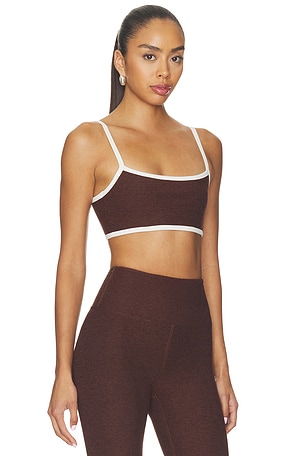 YEAR OF OURS Perfect Stretch Bralette in Brown