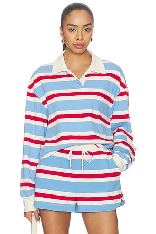 Striped Cotton Jersey Rugby Pullover YEAR OF OURS