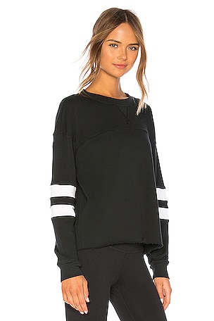 YEAR OF OURS Varsity Sweatshirt in Black
