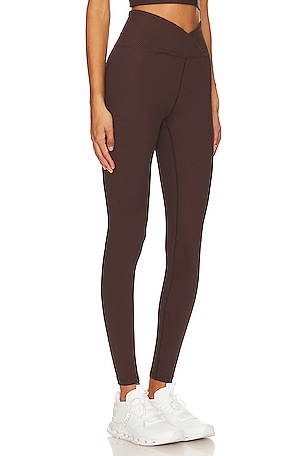 YEAR OF OURS Ribbed Veronica Legging in Brown