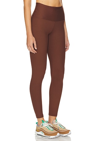 YEAR OF OURS Ribbed Legging in Brown. Size XL. Also