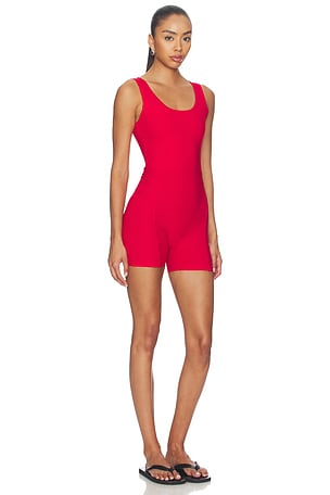 YEAR OF OURS Ribbed Johanna Onesie in Red. Size S. Also