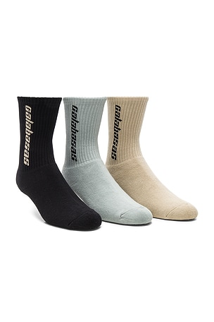 Yeezy Sock Set newest 3 Pack Calabasas