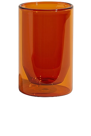 Double-wall Glass 12oz Set In Amber YIELD