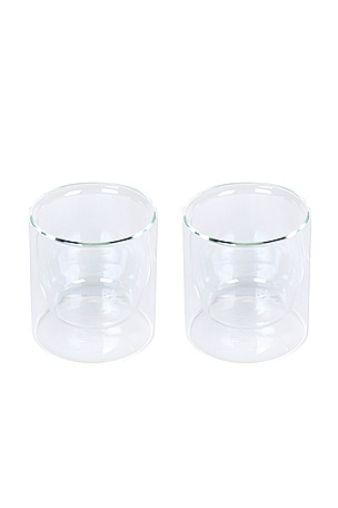 Double-wall Glass 6oz Set In Clear YIELD