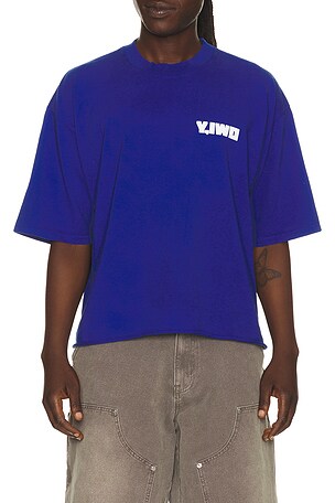 Y,IWO Power Crazy Crop Tee in Blue
