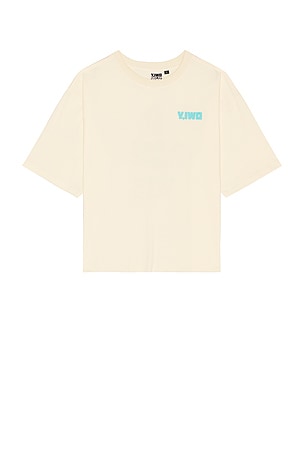Y,IWO Coming Soon Me Crop Tee in Cream