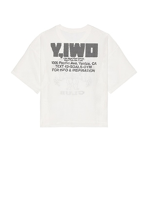 Y,IWO Big Boy Club Mesh Box Tee in White. Size S. Also