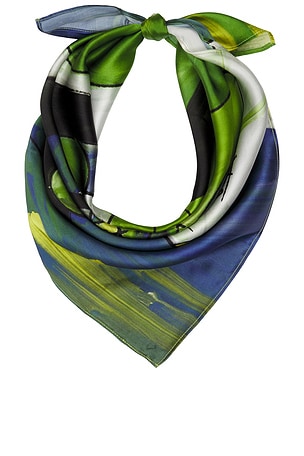 x REVOLVE Axis Silk Scarf Yellow The Label