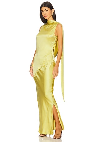 Nina Silk Dress YLLW THE LABEL