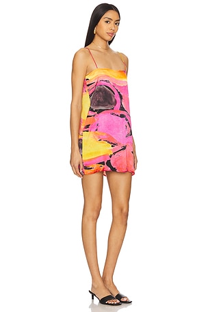 YLLW THE LABEL Meri Mini Dress in Fuchsia
