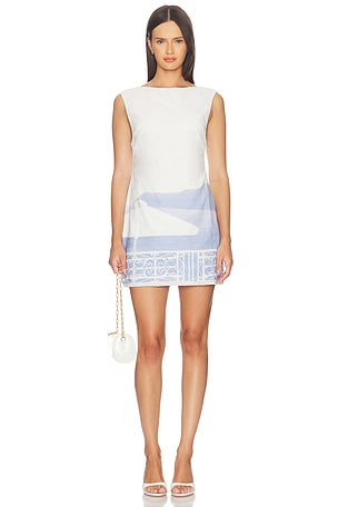 Mason Linen Dress Yellow The Label