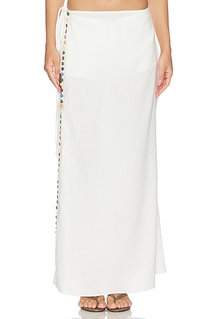 Yellow The Label Romy Linen Skort in White. Size XS. Also