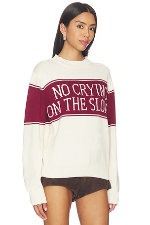 Yellow The Label No Crying On The Slopes Pullover in Cream