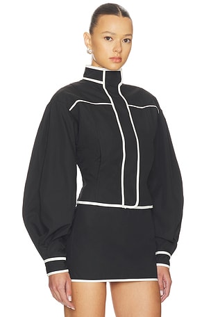 YLLW THE LABEL Mindy Cotton Jacket in Black