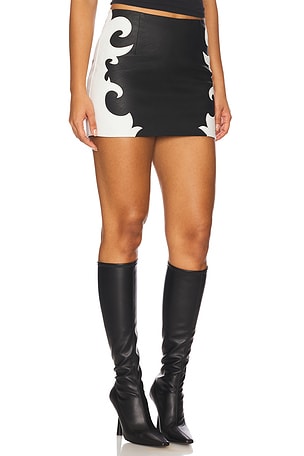 YLLW THE LABEL Mountain Skirt in Black