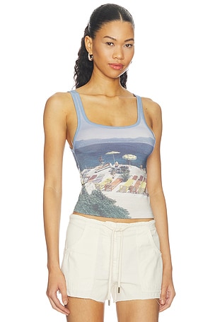 Yellow The Label Fara Tank Top