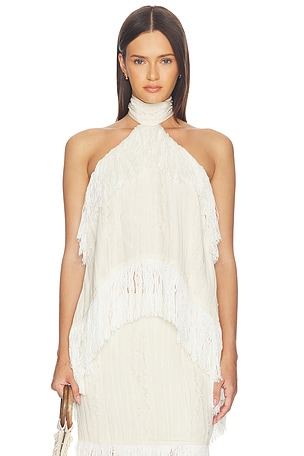 Jones Fringe Top Yellow The Label