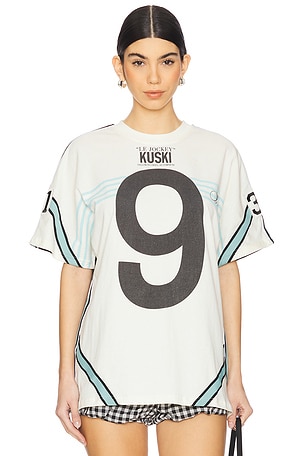 YLLW THE LABEL Jockey Tee in Ivory