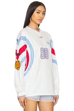 YLLW THE LABEL Serotonin Hockey Jersey in White