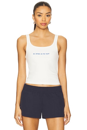 No Crying Tank Top YLLW THE LABEL