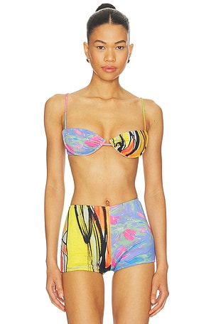 Lane Bikini Top Yellow The Label