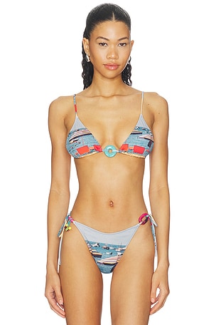 x REVOLVE Sade Charm Bikini Top Yellow The Label