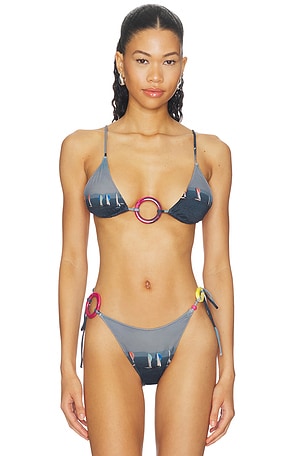 x REVOLVE Sade Charm Bikini Top Yellow The Label