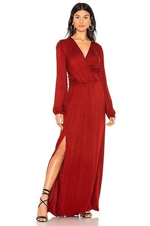 Young, Fabulous & Broke Chontel Maxi Dress in Blood Orange IW | REVOLVE