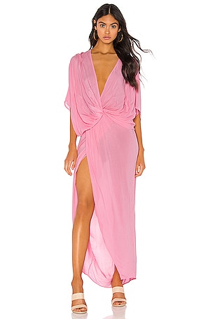 young fabulous and broke pink dress Women's Amina Maxi Dress in Pale Pink by YFB