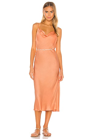 Bardot Slip Dress in Soft Pink