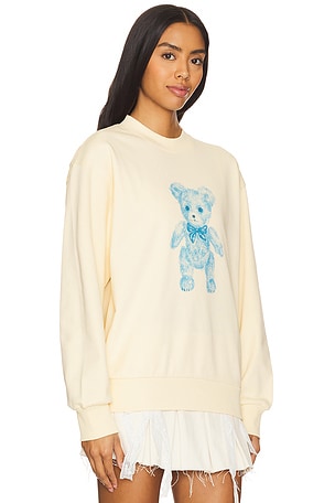 Yuhan Wang Teddy Sweatshirt in Cream