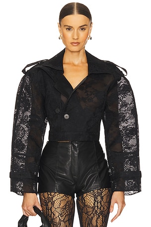 Chantilly Lace Biker Jacket Yuhan Wang