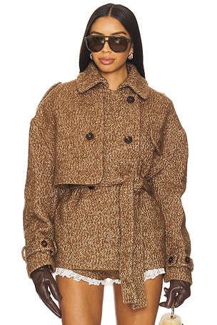 Herringbone Coat Yuhan Wang