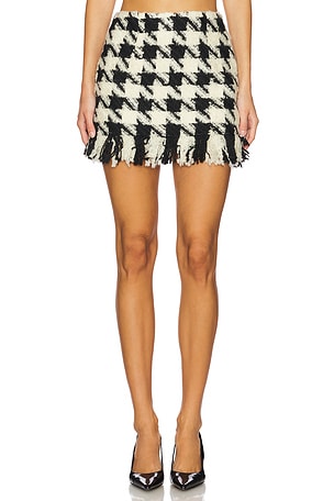 Houndstooth Mini Skirt Yuhan Wang