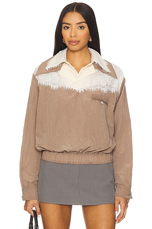 Retro Western Lace Pullover Top Yuhan Wang