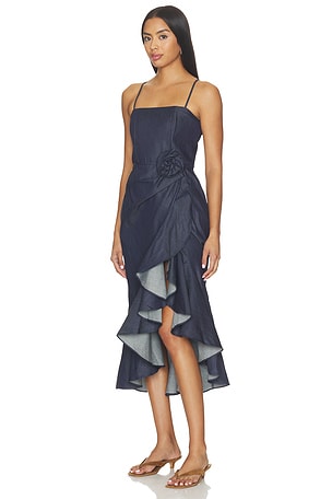 Yumi Kim ROBE SHARI en Marine
