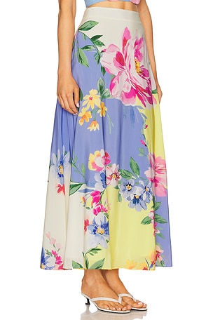 Yumi Kim Sicilia Skirt in Lavender,Lemon
